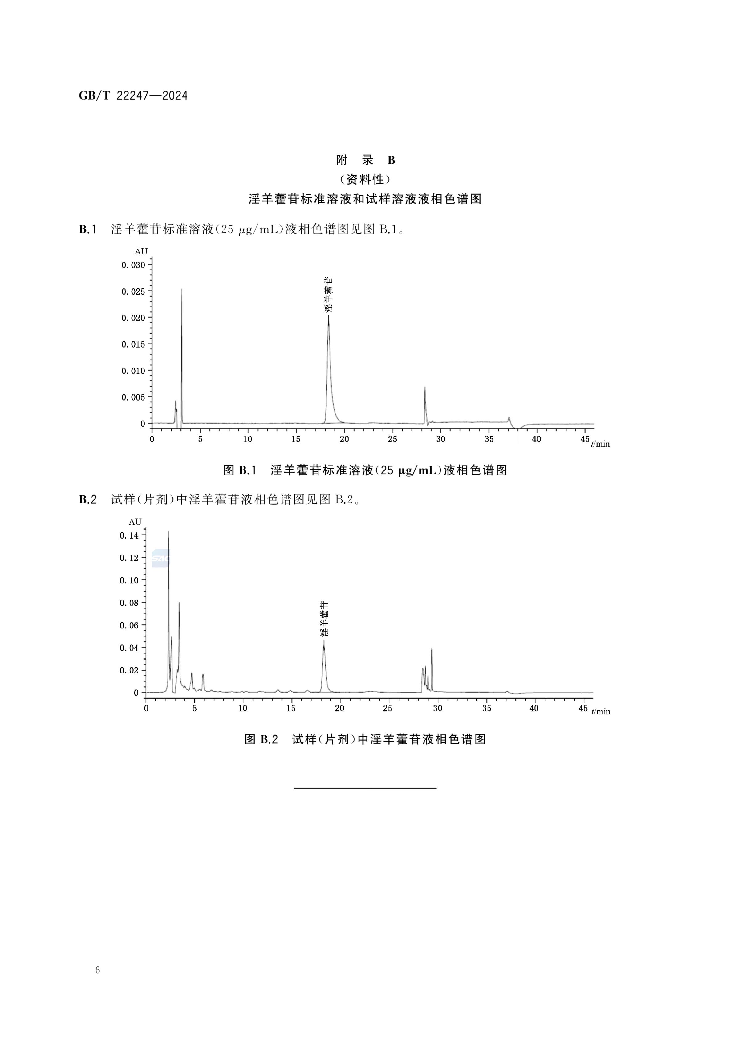保健食品中淫羊藿苷的测定GBT22247-2024第8页