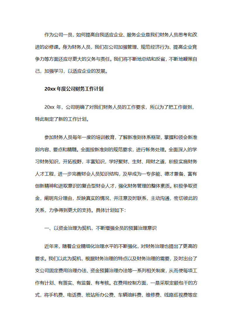 2025年财务个人年度工作计划范文（精选28篇）第18页