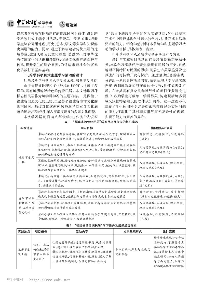 跨学科项目式主题学习活动设计第2页