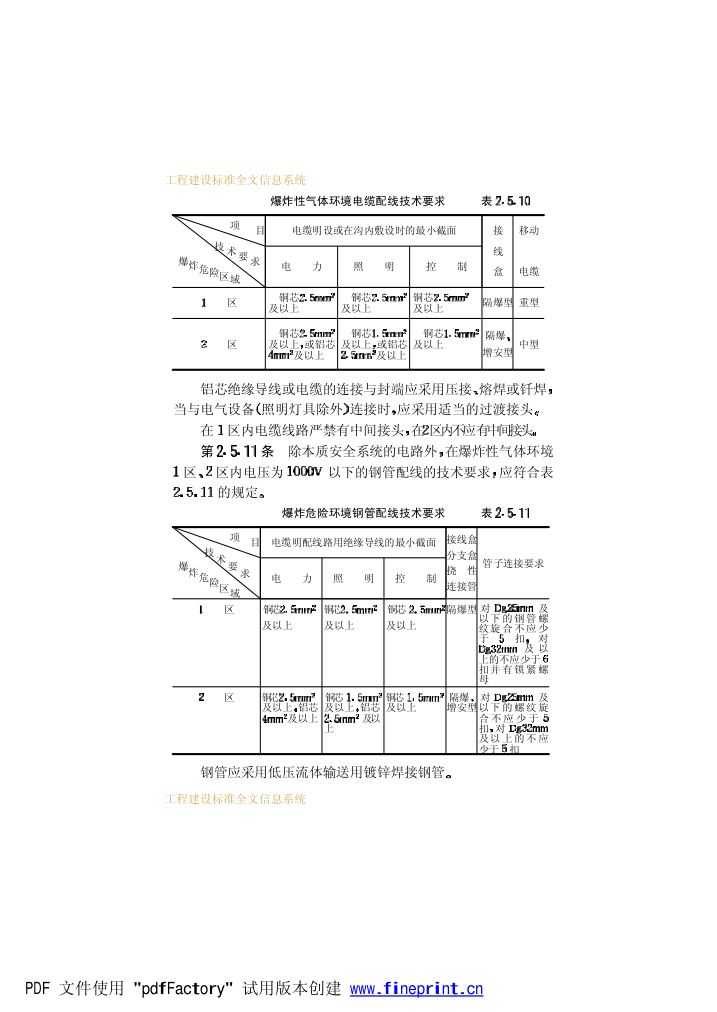 爆炸和火灾危险环境电力装置设计规范第32页