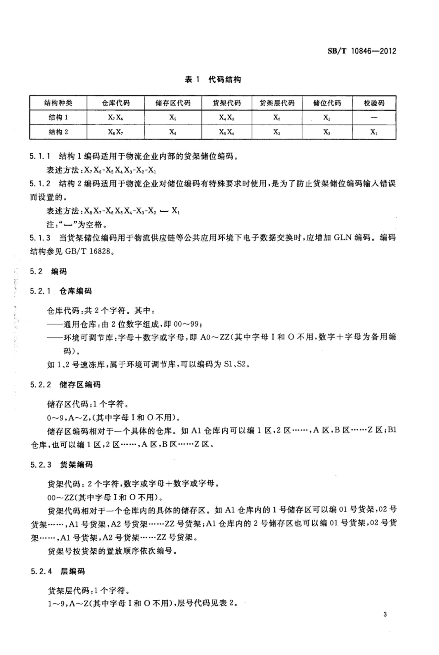 物流仓库货架储位编码SBT10846-2012第7页