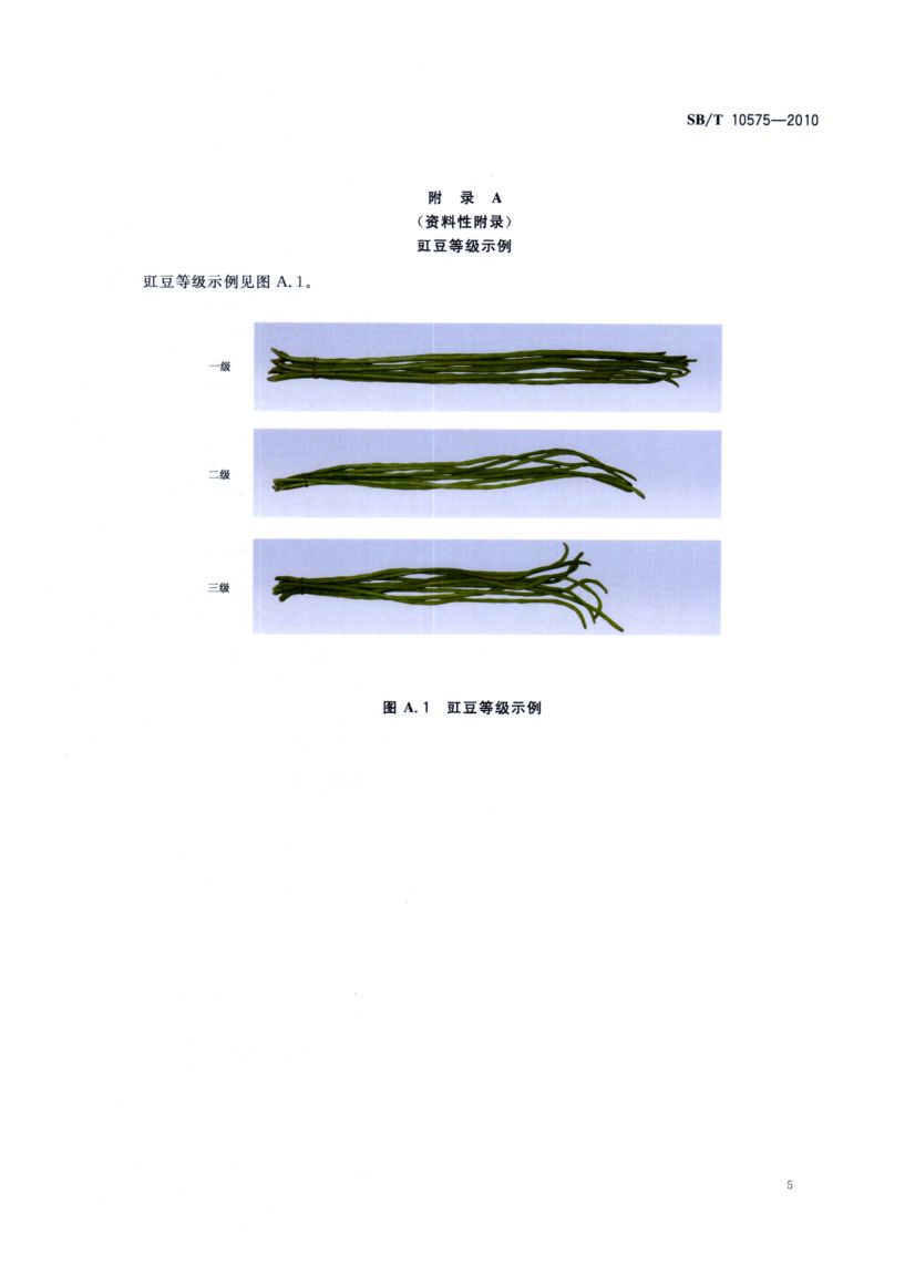 豇豆流通规范SBT10575-2010第7页