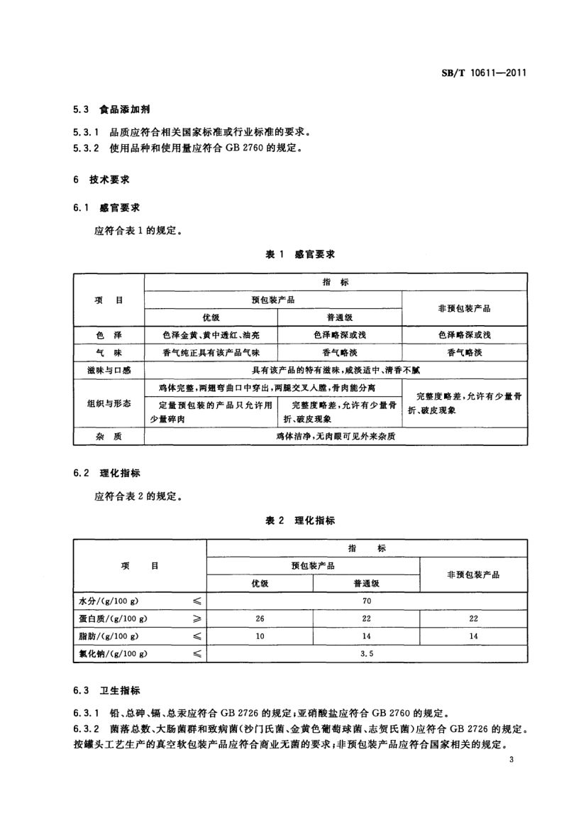 扒鸡SBT10611-2011第5页