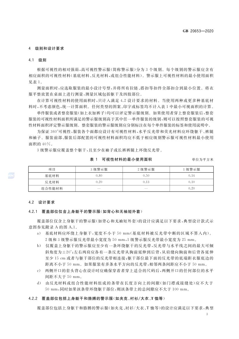 职业用高可视性警示服GB20653-2020第7页