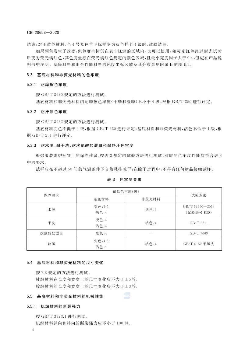 职业用高可视性警示服GB20653-2020第10页