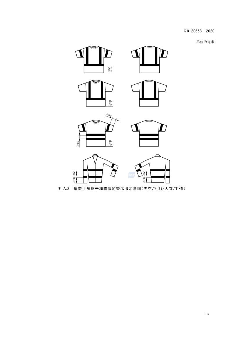 职业用高可视性警示服GB20653-2020第17页