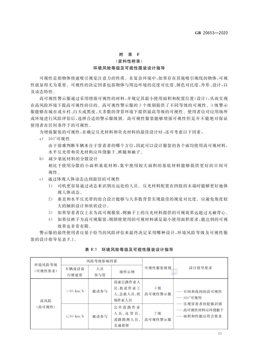 职业用高可视性警示服GB20653-2020第27页