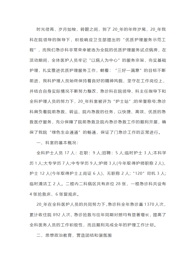 2025急诊科年度总结第20页