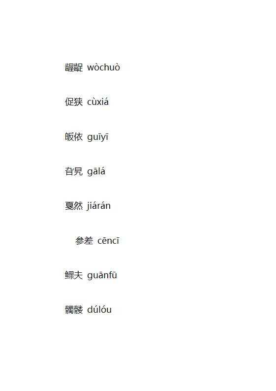 生僻字大全第6页