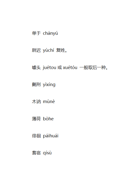 生僻字大全第11页
