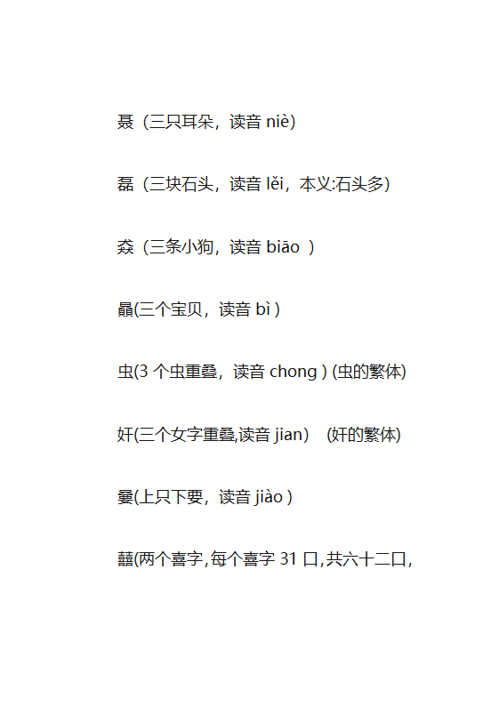 生僻字大全第13页