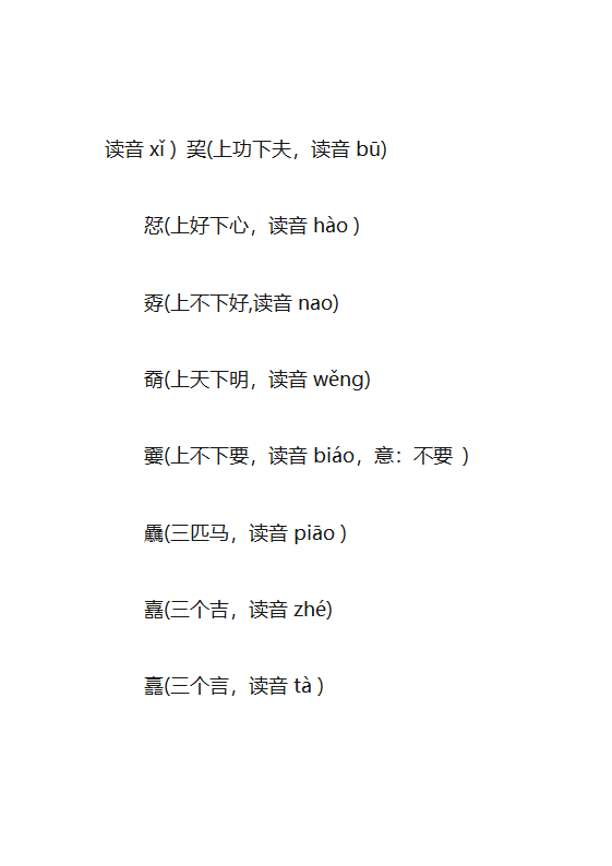 生僻字大全第14页