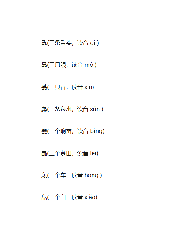 生僻字大全第15页