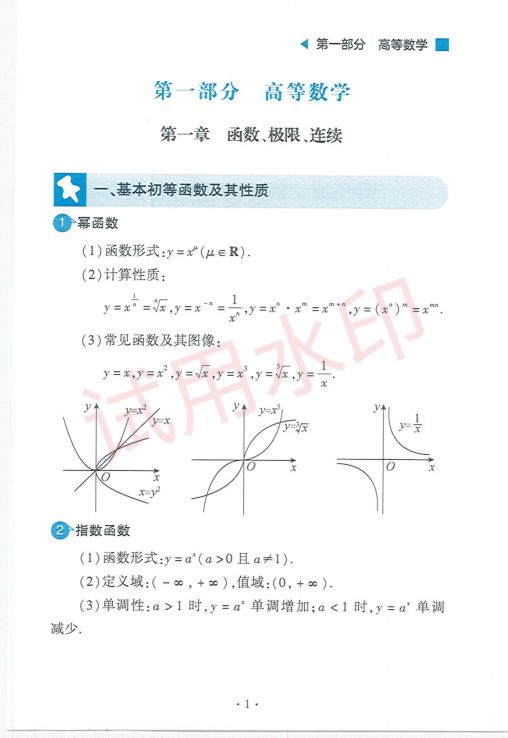 考研数学常用公式手册-上册第3页
