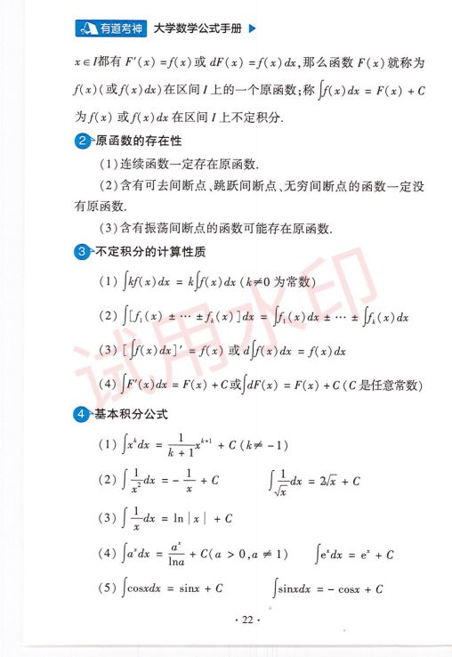 考研数学常用公式手册-上册第24页