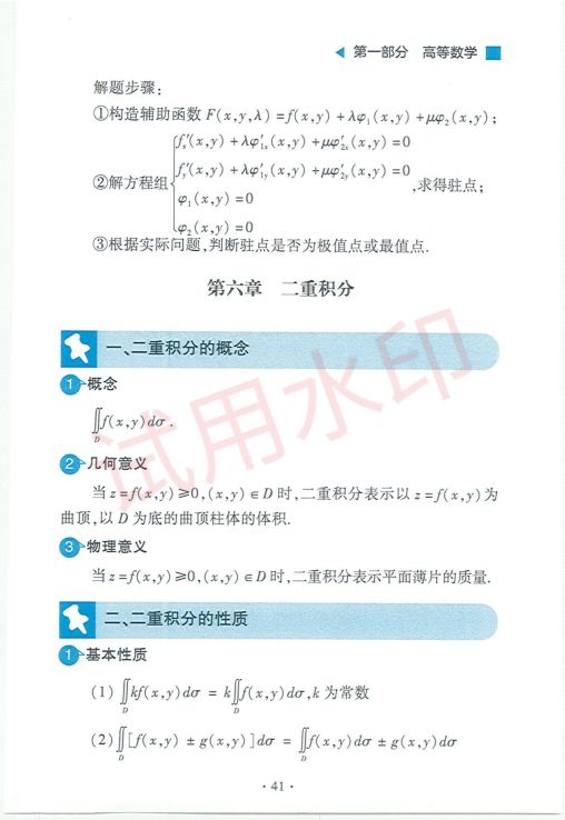 考研数学常用公式手册-上册第43页