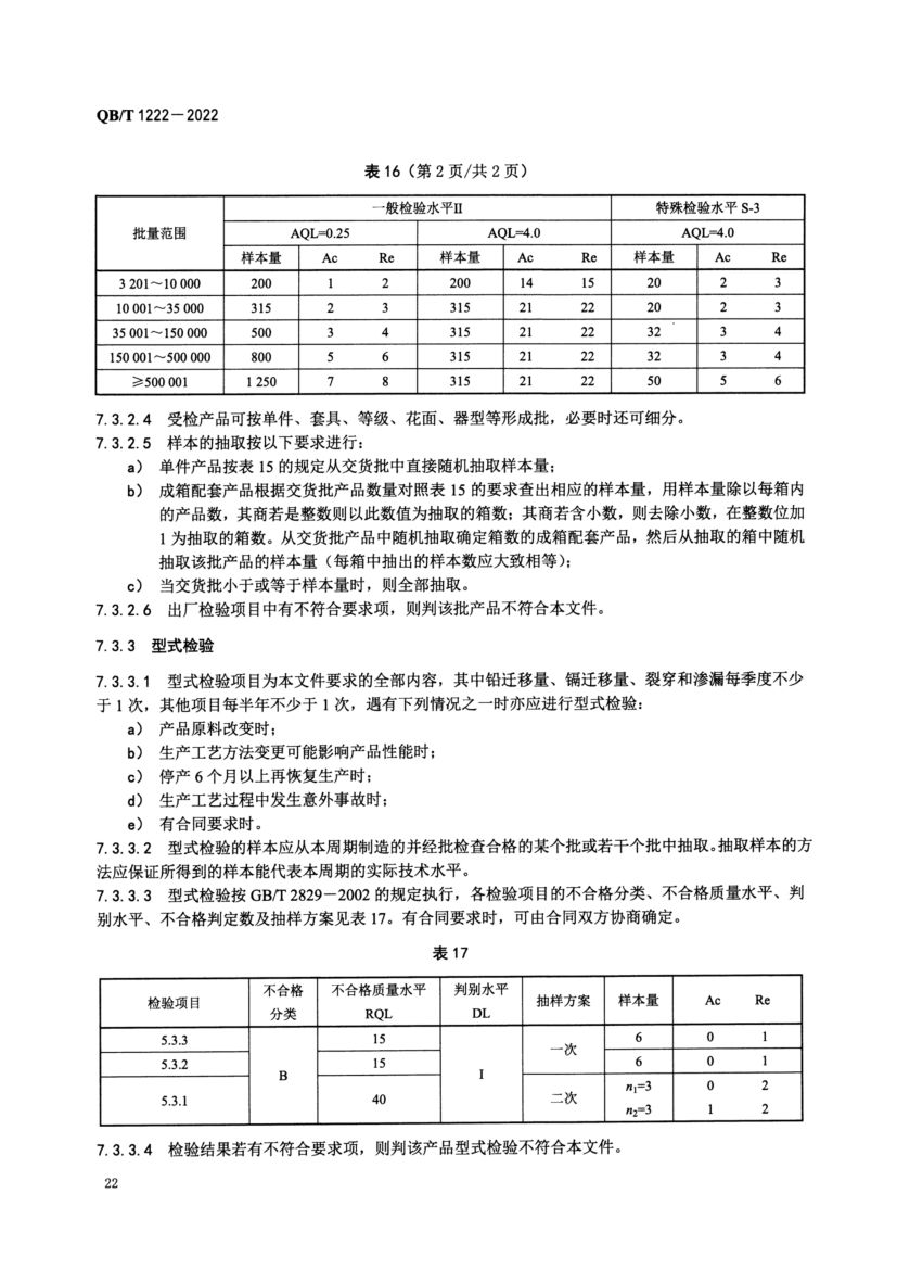 普通陶器QBT1222-2022第24页