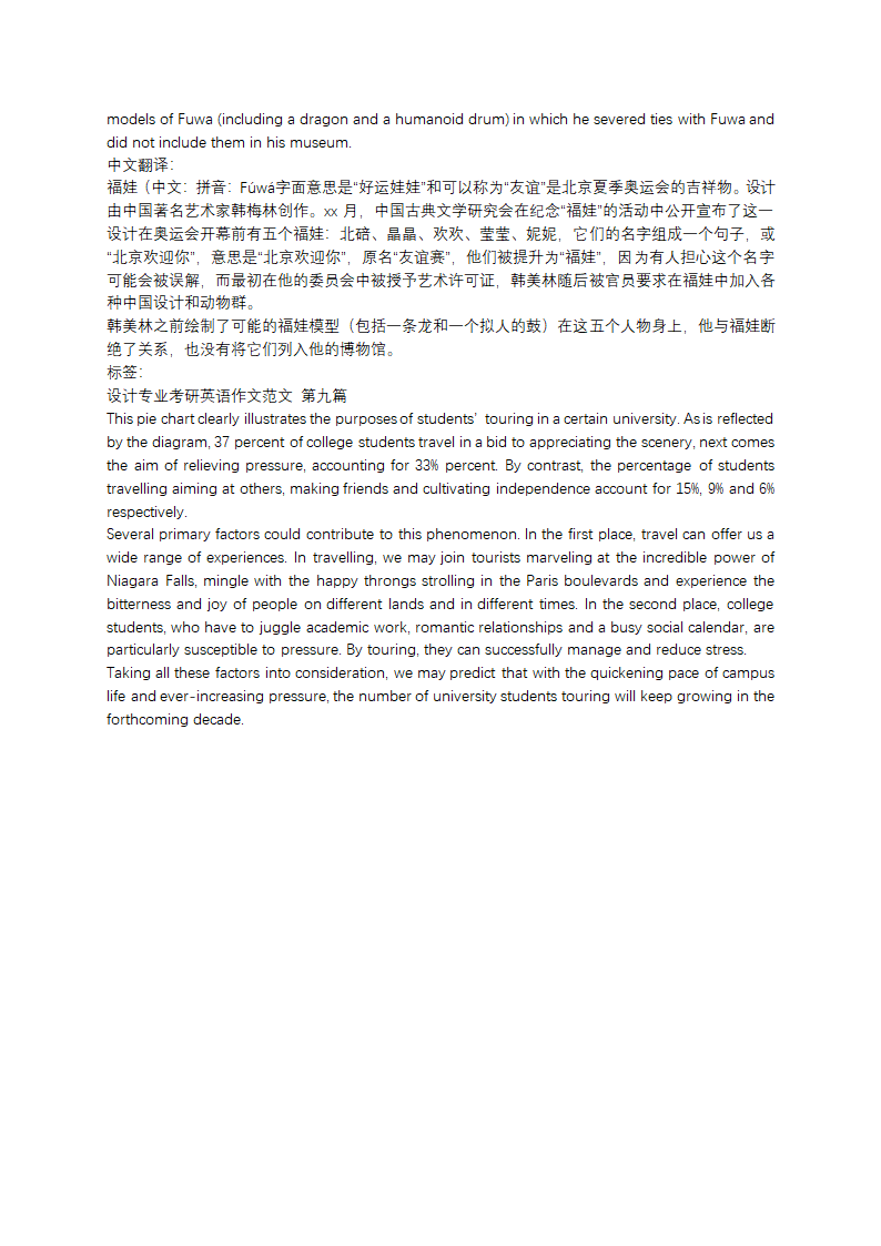 设计专业考研英语作文范文(共9篇)第5页