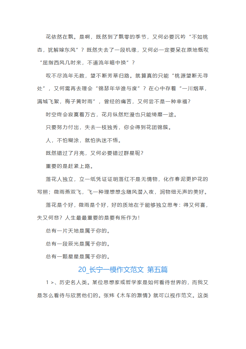 20245长宁一模作文范文(精选7篇)第5页