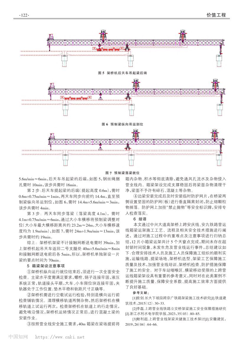 中兴大道上跨营运线箱梁运架施工技术第3页
