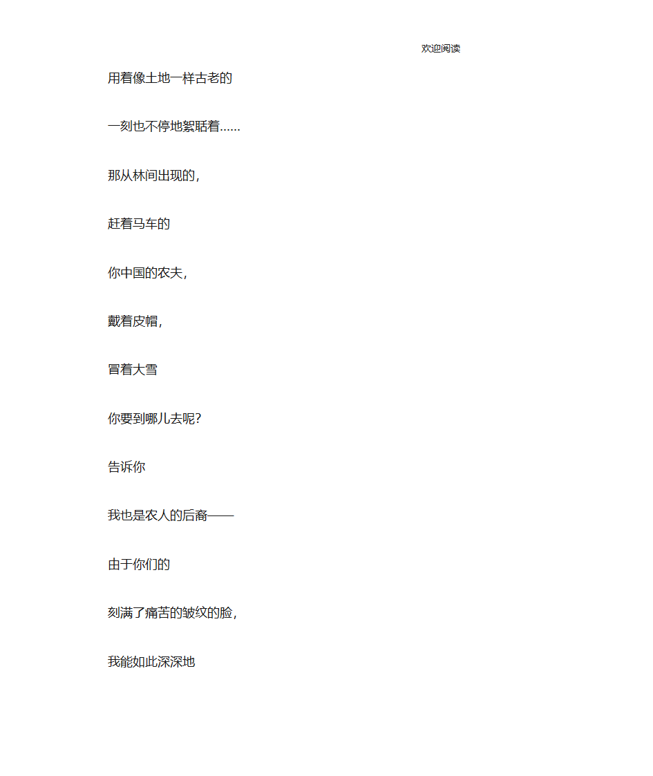 艾青现代诗大全第15页