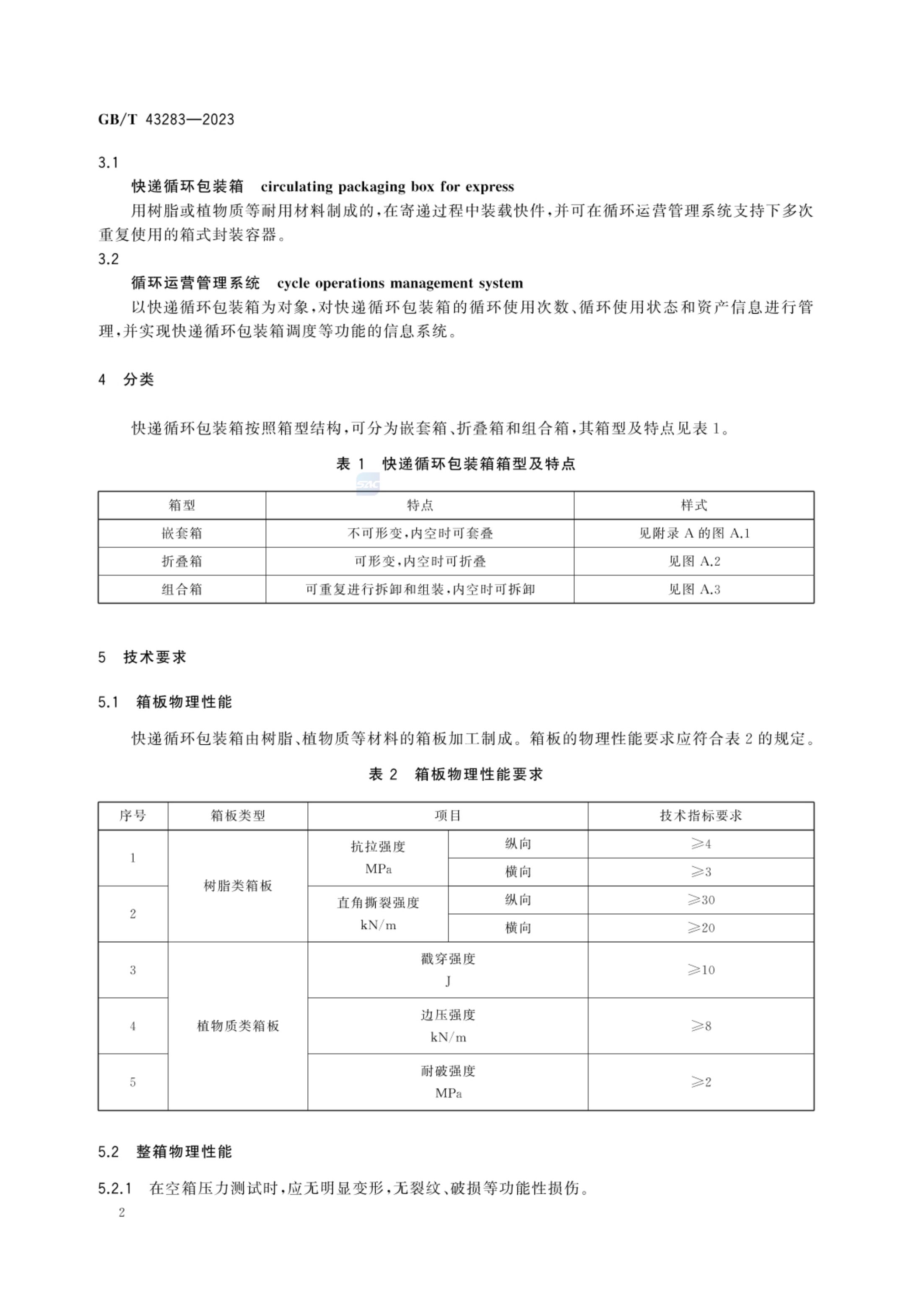 快递循环包装箱GBT43283-2023第5页