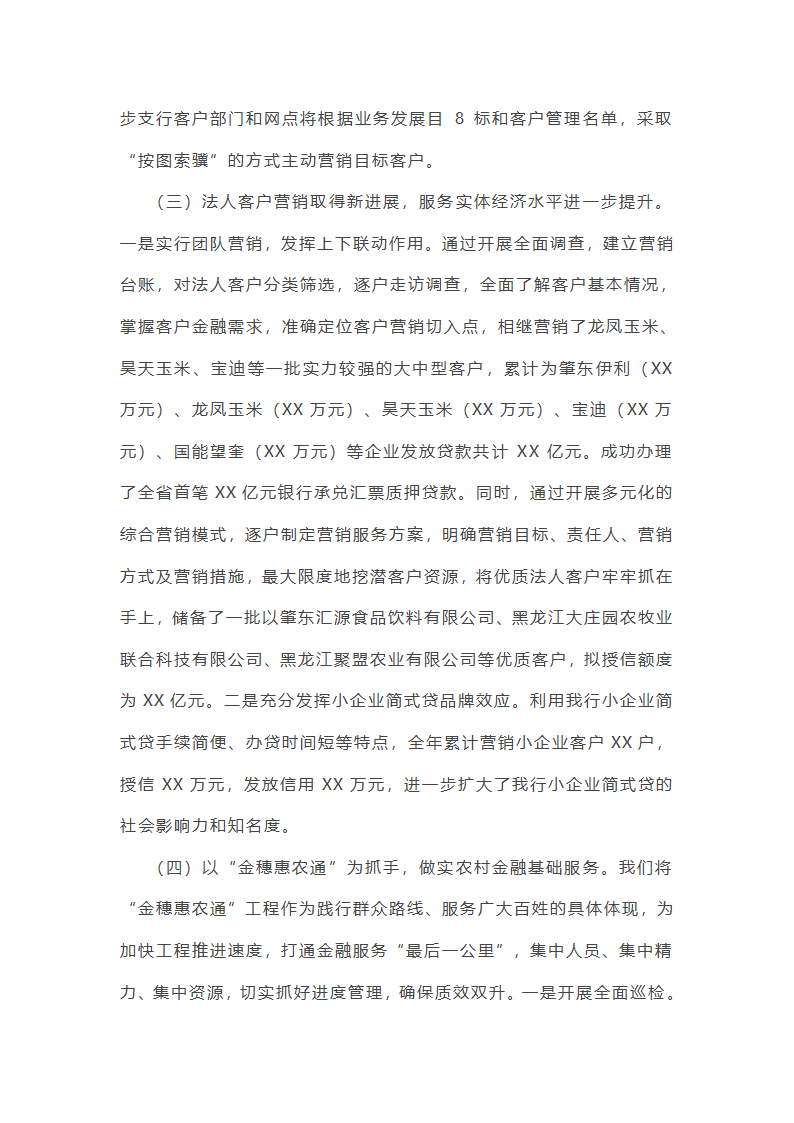 银行三农年终总结第7页