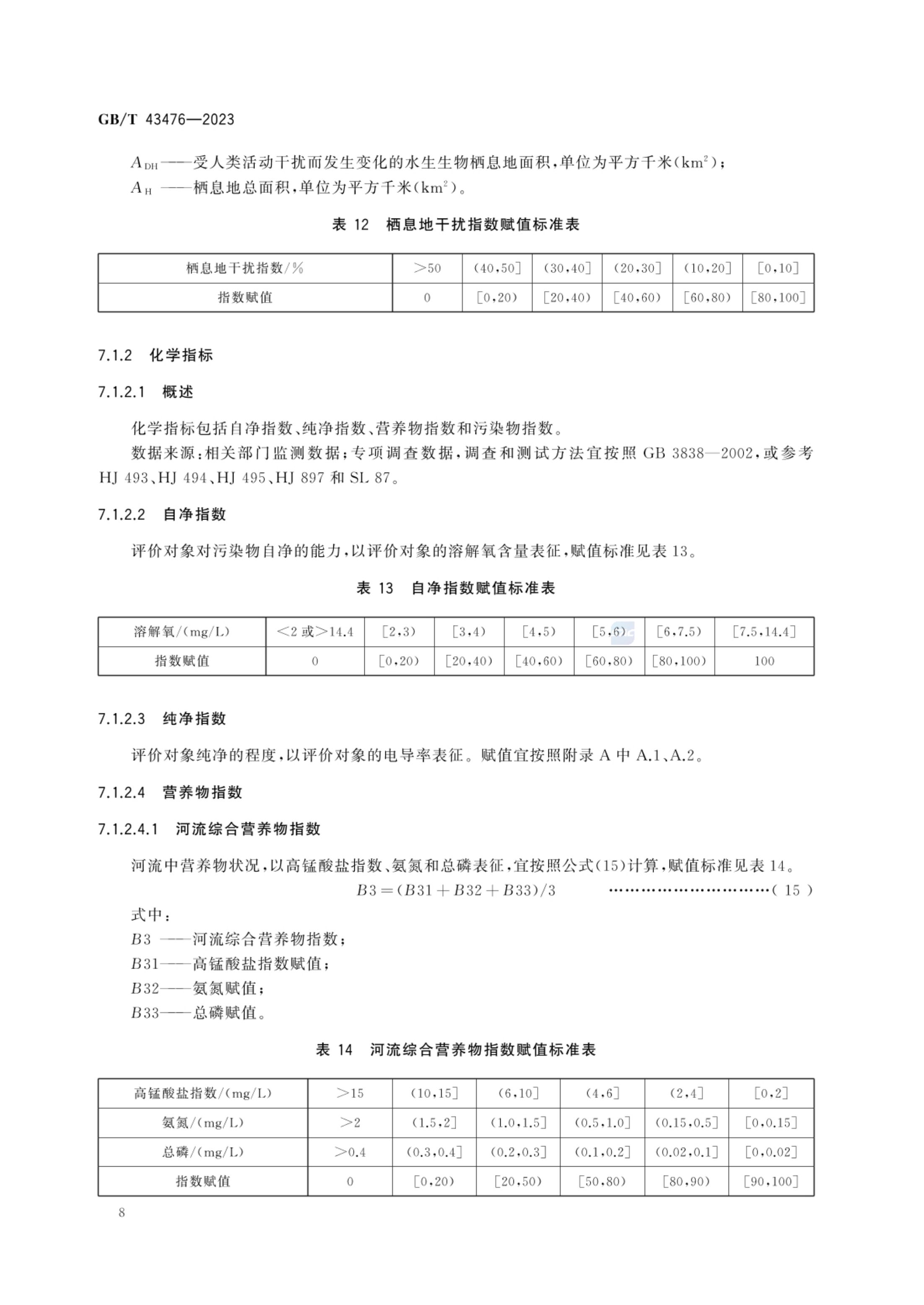 水生态健康评价技术指南GBT43476-2023第14页