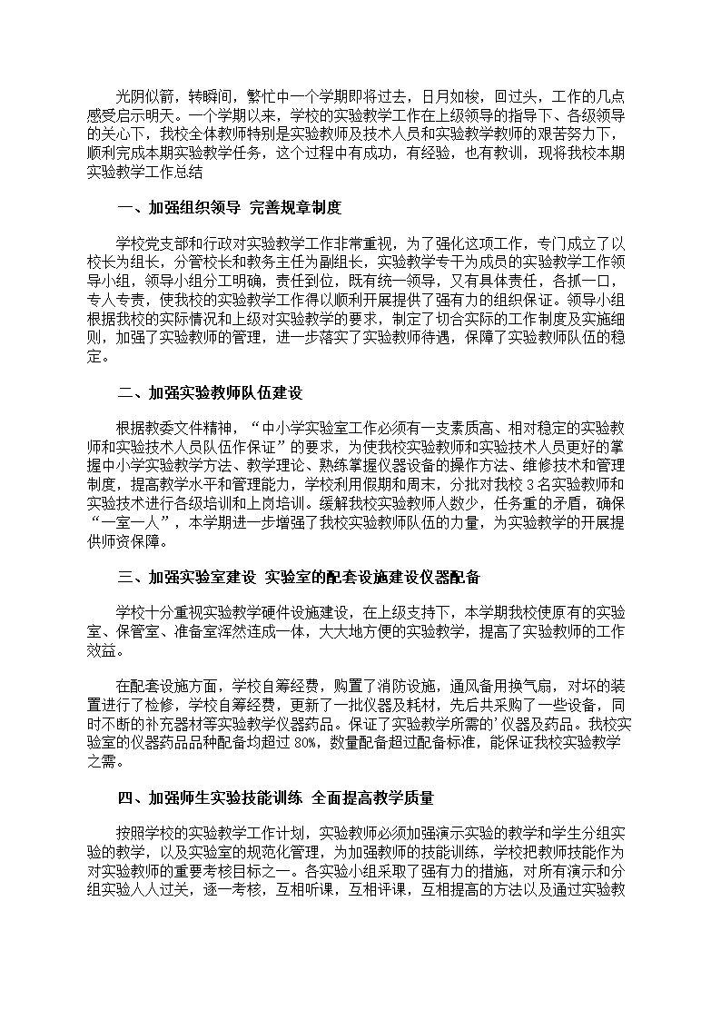 关于实验教学总结第6页