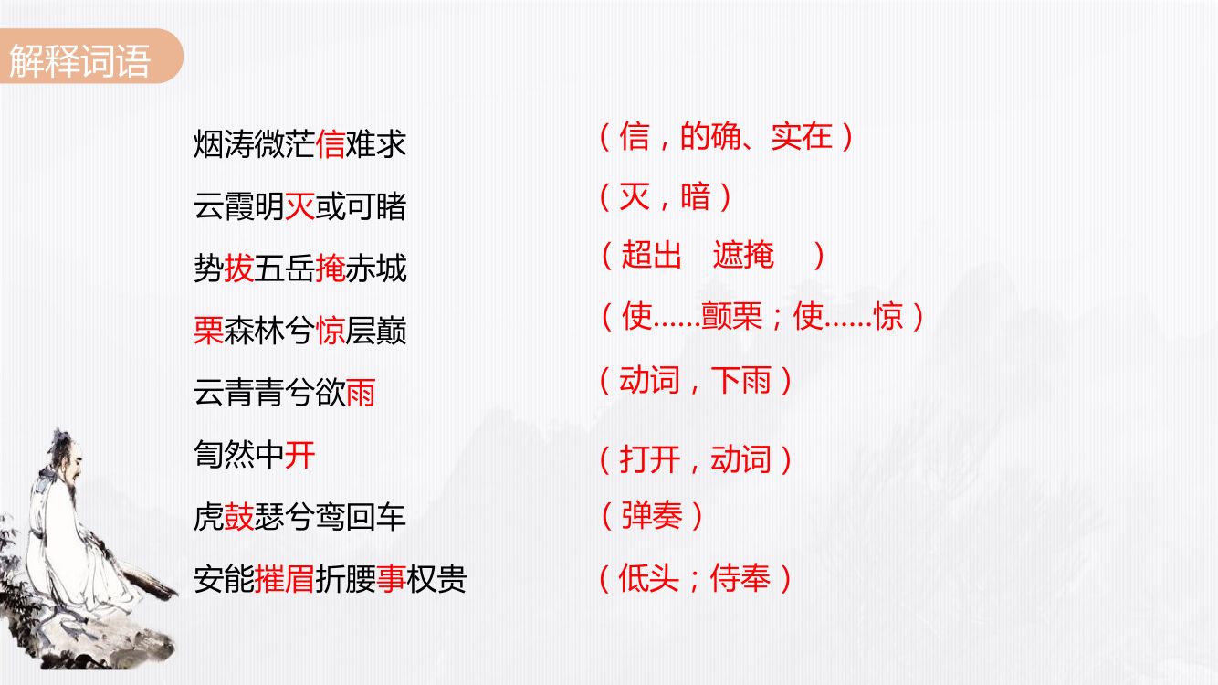 《梦游天姥吟留别》教学课件第13页