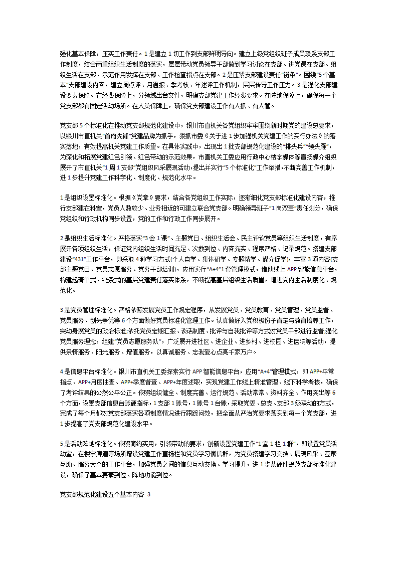 党支部规范化建设五个基本内容第4页