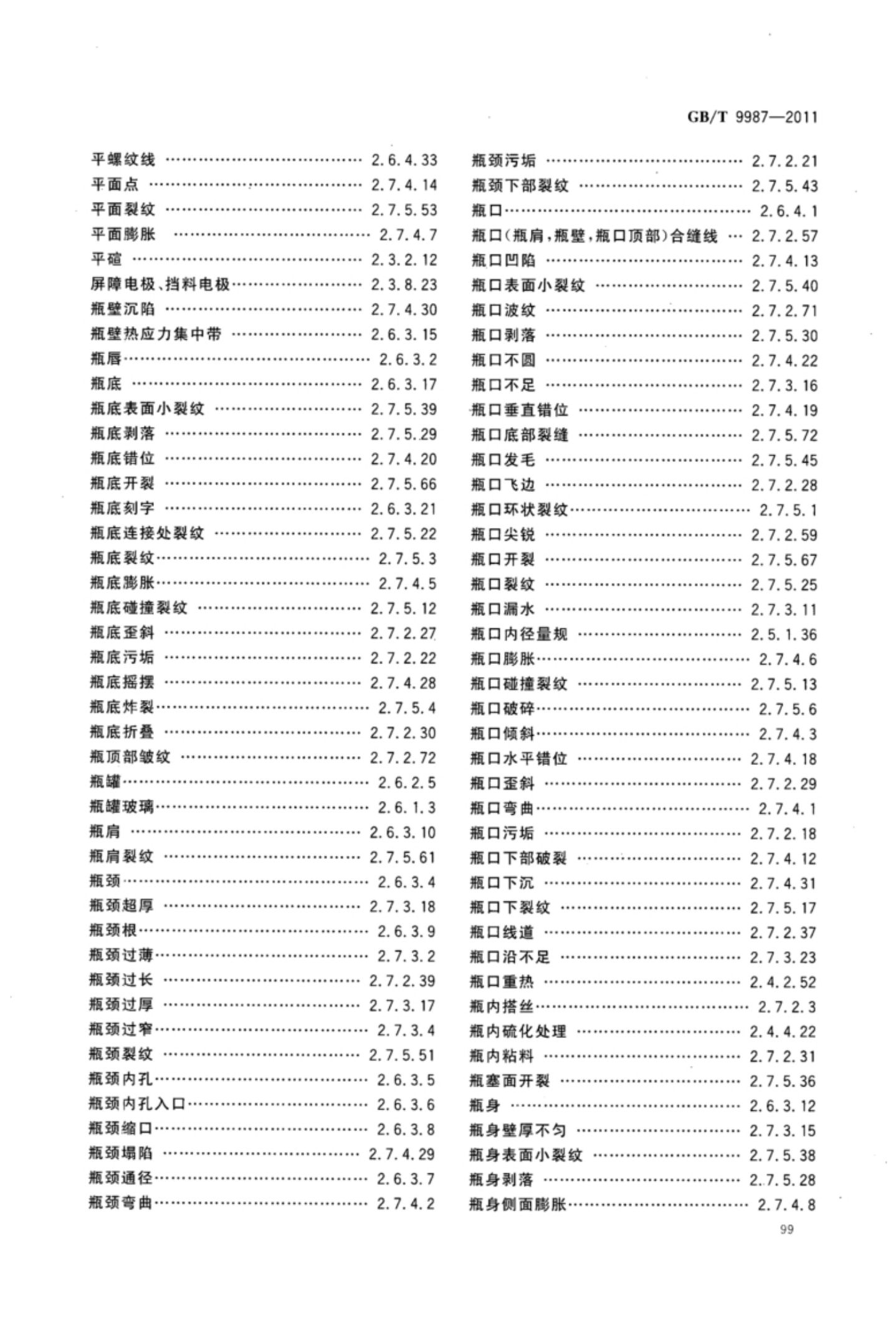 玻璃瓶罐制造术语GBT9987-2011（下）第30页