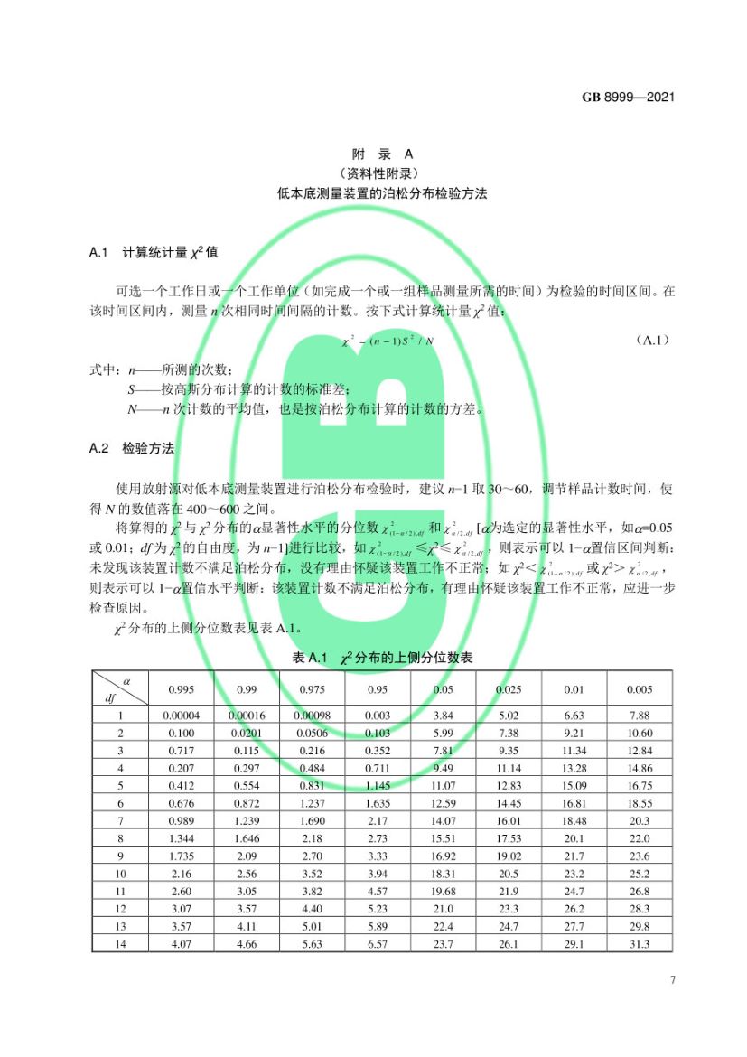电离辐射监测质量保证通用要求GB8999-2021第10页