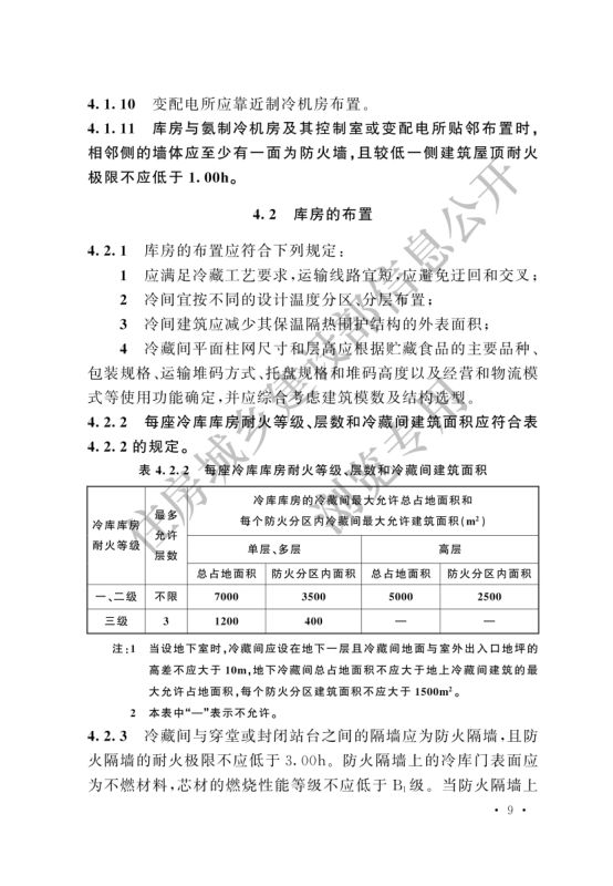 冷库设计标准GB50072-2021第15页