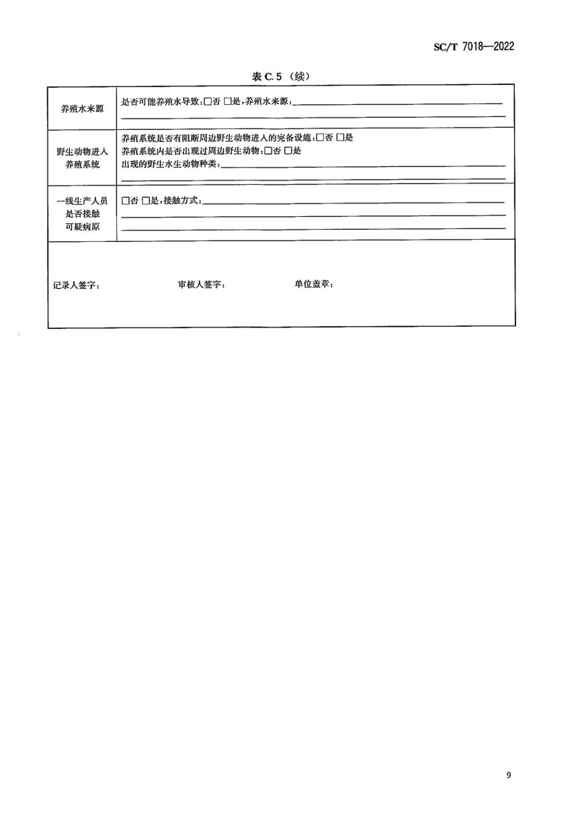 水生动物疫病流行病学调查规范SCT7018-2022第11页