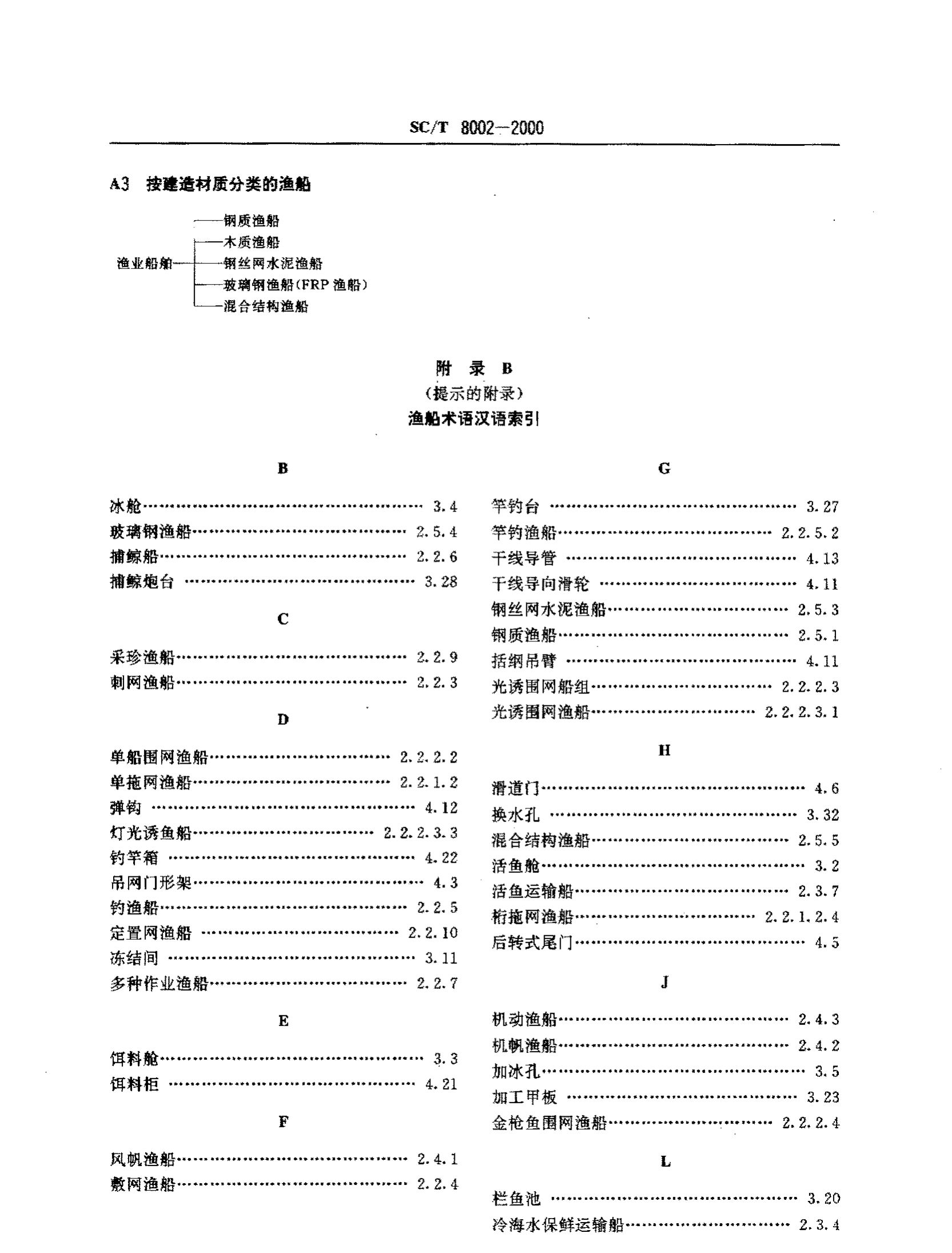 渔业船舶基本术语SCT8002-2000第10页