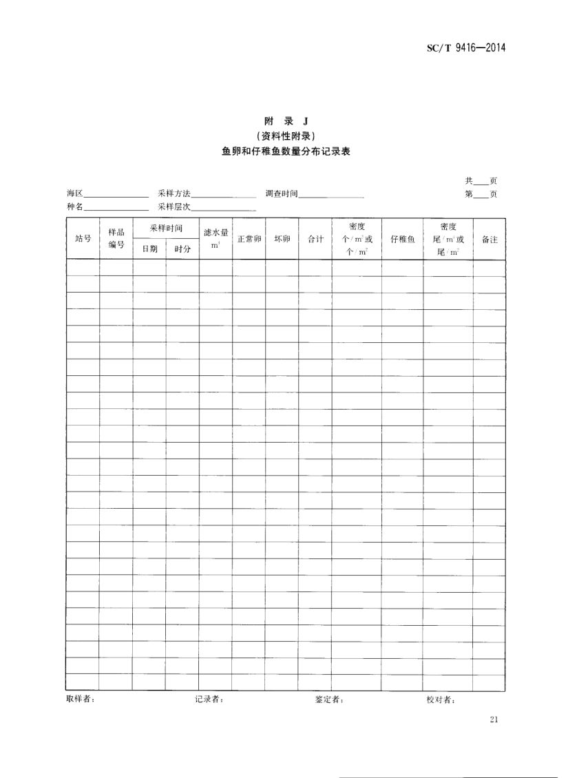 人工鱼礁建设技术规范SCT9416-2014 第24页