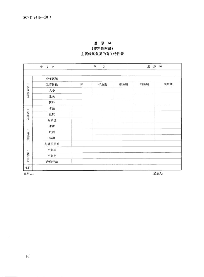 人工鱼礁建设技术规范SCT9416-2014 第27页