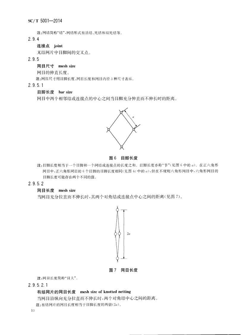 渔具材料基本术语SCT5001-2014 第12页