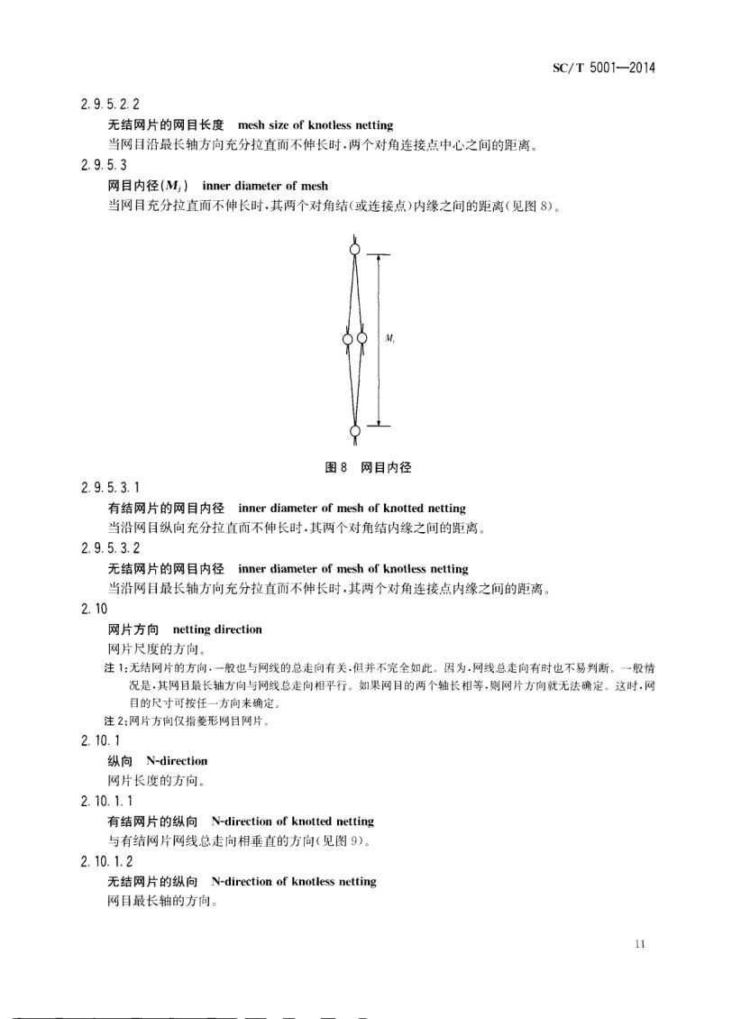 渔具材料基本术语SCT5001-2014 第13页