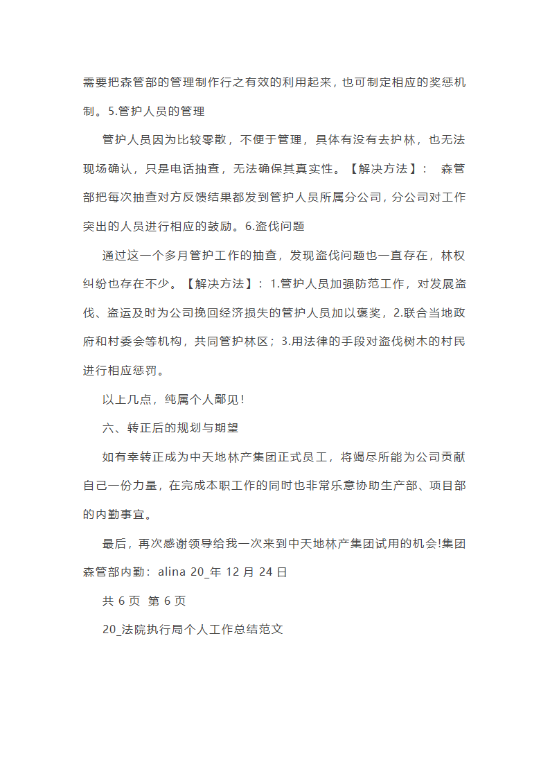 执行局内勤工作总结个人(合集6篇)第10页