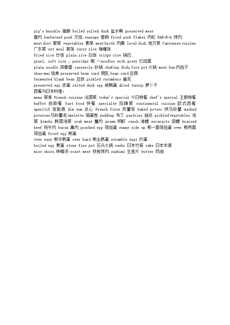 酒店厨房英语第11页