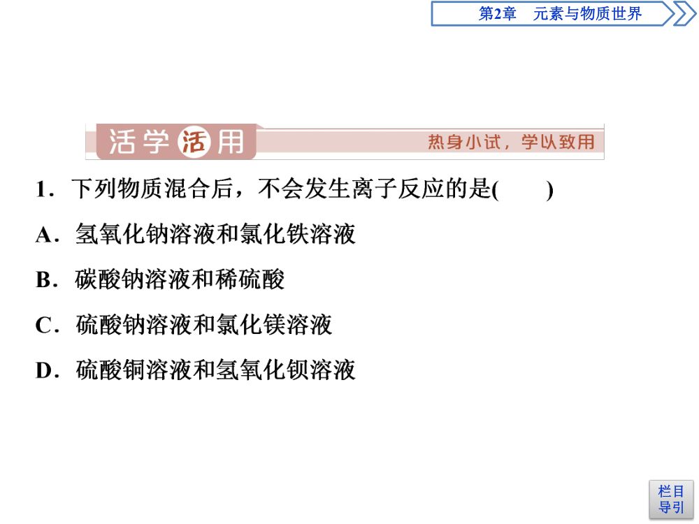 《离子反应 》教学课件第7页