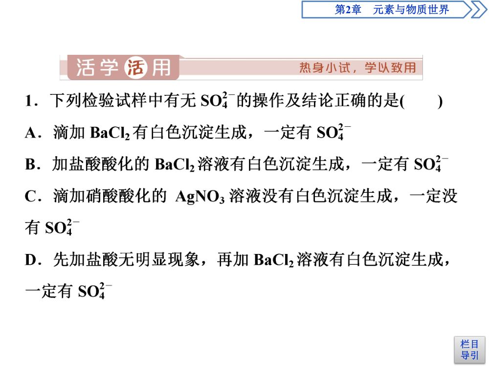 《离子反应 》教学课件第39页