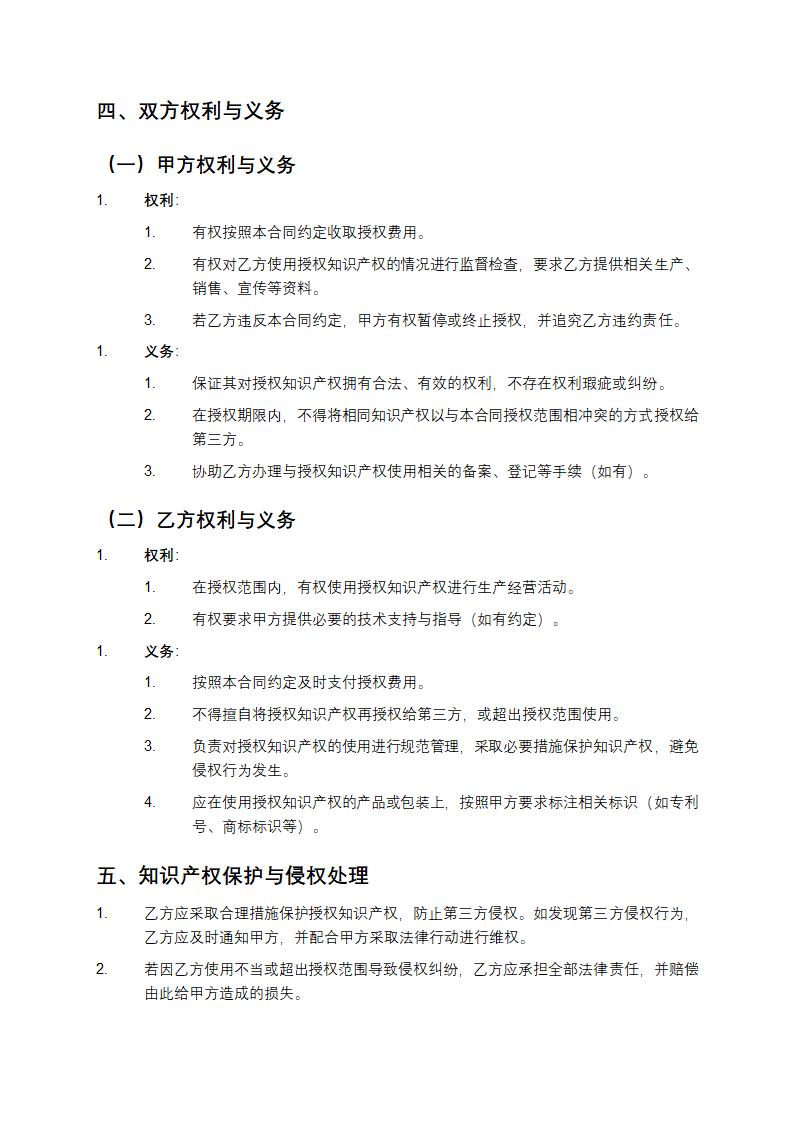 产品知识产权授权合同第3页
