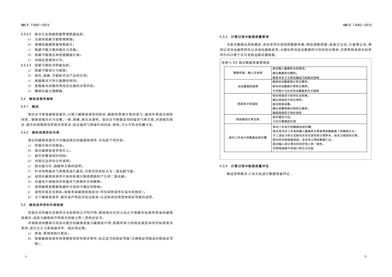 饭店业碳排放管理规范SBT11042-2013第29页