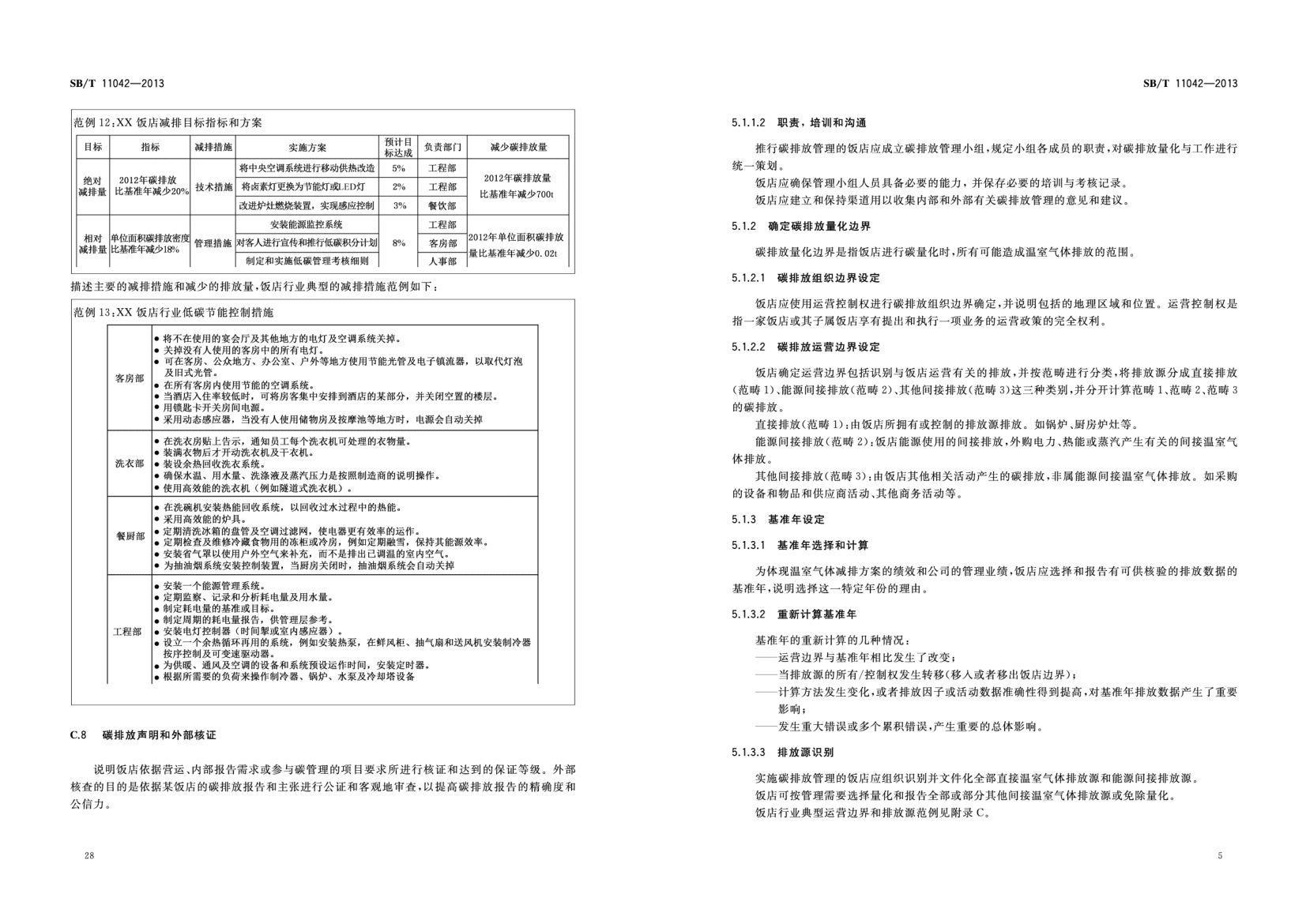 饭店业碳排放管理规范SBT11042-2013第32页