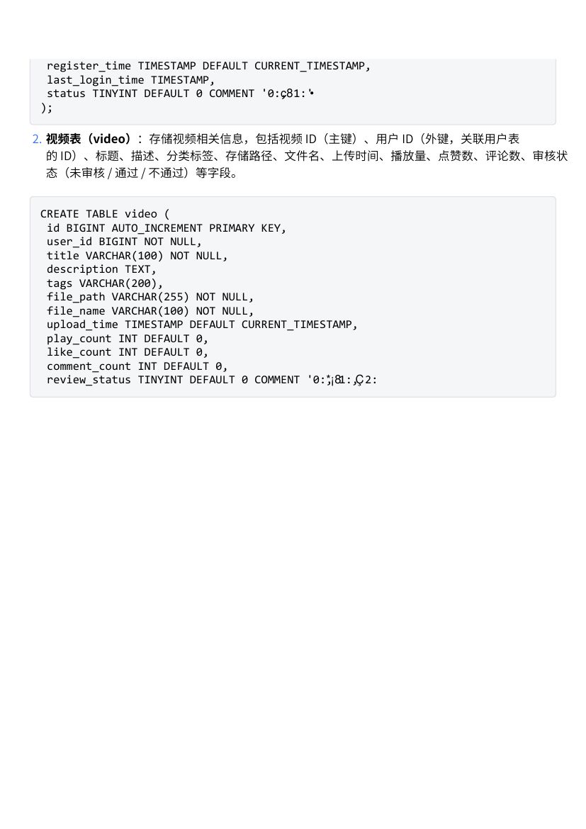 基于Java的短视频小程序系统的设计教学第8页