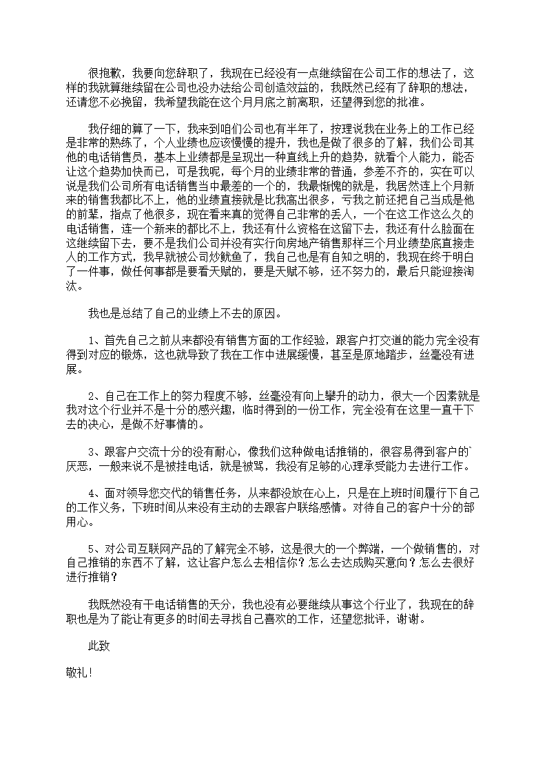 互联网辞职报告第7页
