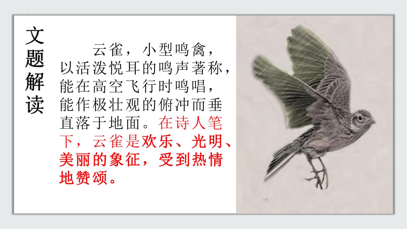 《致云雀》教学课件第10页
